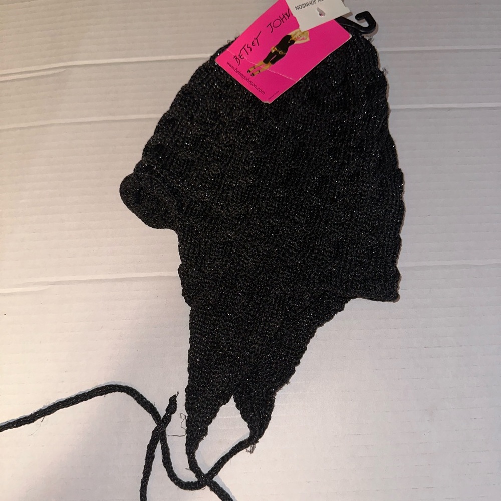 Betsey Johnson sparkly winter hat! Nwt